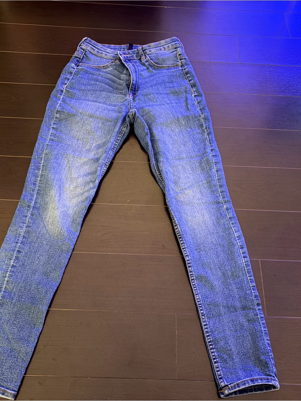 H&M Women's Skinny Jeans in Blue Denim